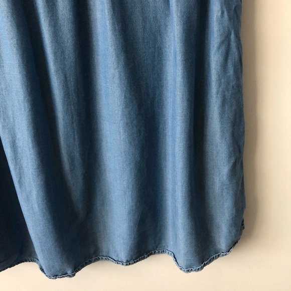 SOLD Thyme Maternity Denim Tunic Dress medium - Picture 5 of 7